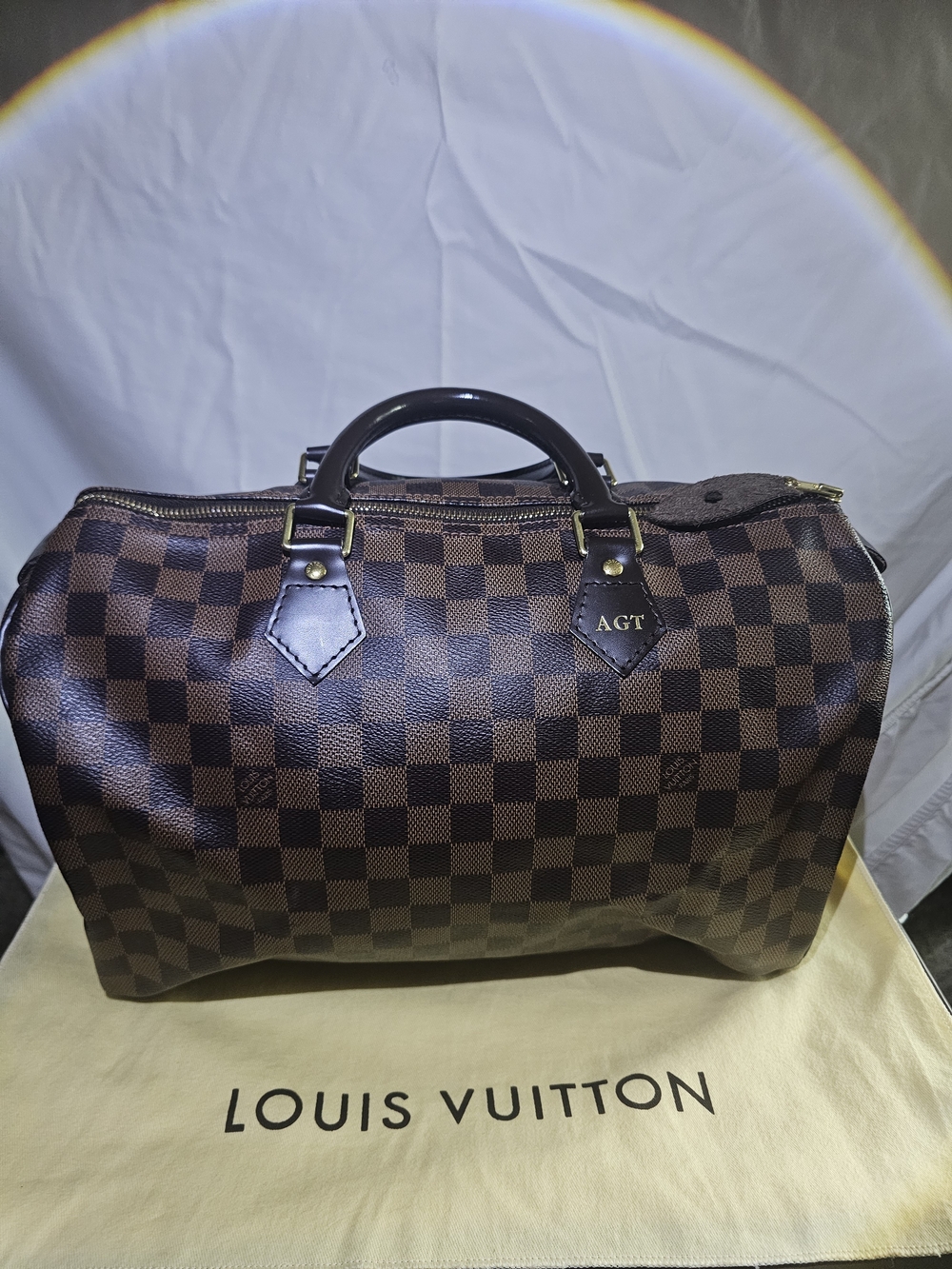 Louis Vuitton Brown Damier Speedy 30 Satchel - Picture 12 of 15
